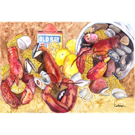 CAROLINES TREASURES Lobster Lobster Bake With Old Bay Seasonings Fabric Placemat 8719PLMT